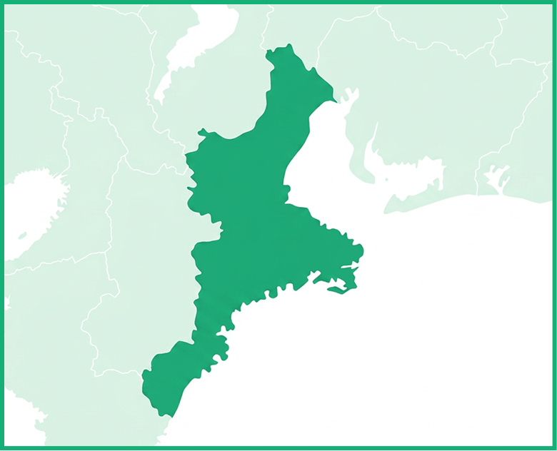 三重全域の地図
