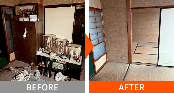 引越し前一括回収 before→after写真